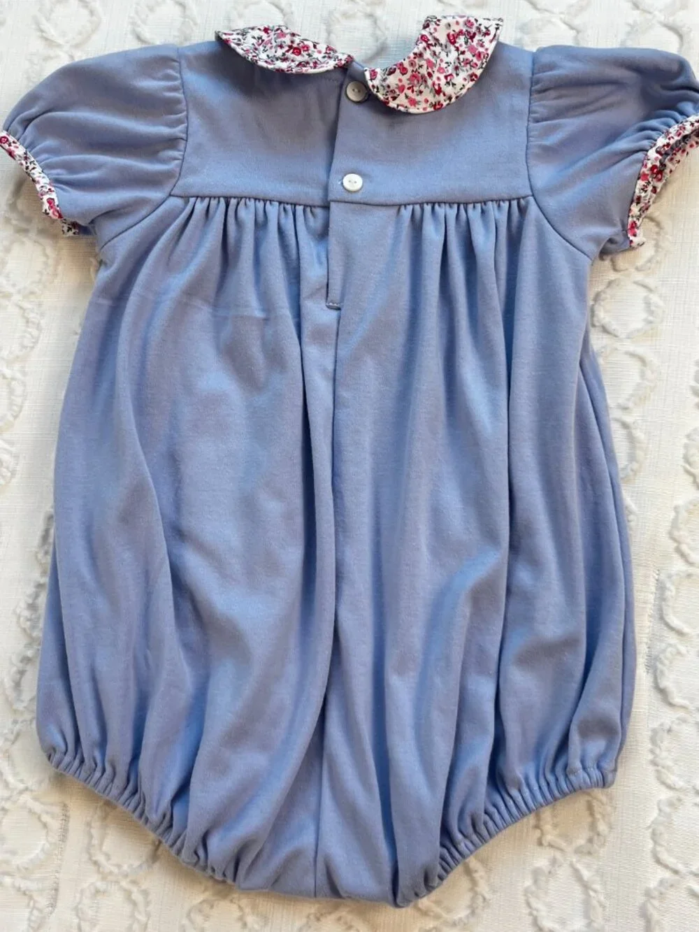 Remember Nguyen RN Baby Bubble Romper 2T Floral Print Peter Pan Collar